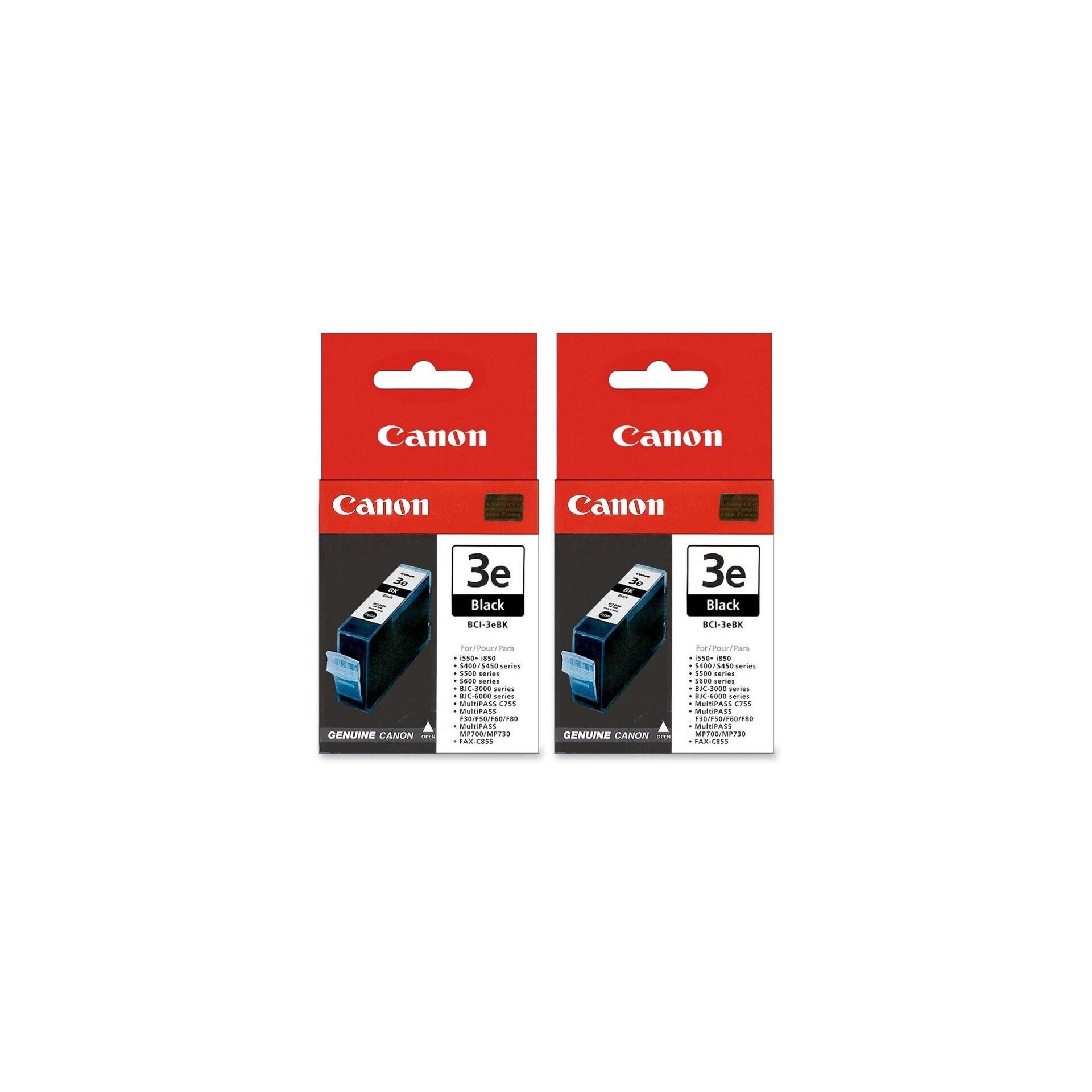 Pachet cartuse cerneala BCI-3eBK negru x2 Canon original 1000 pagini