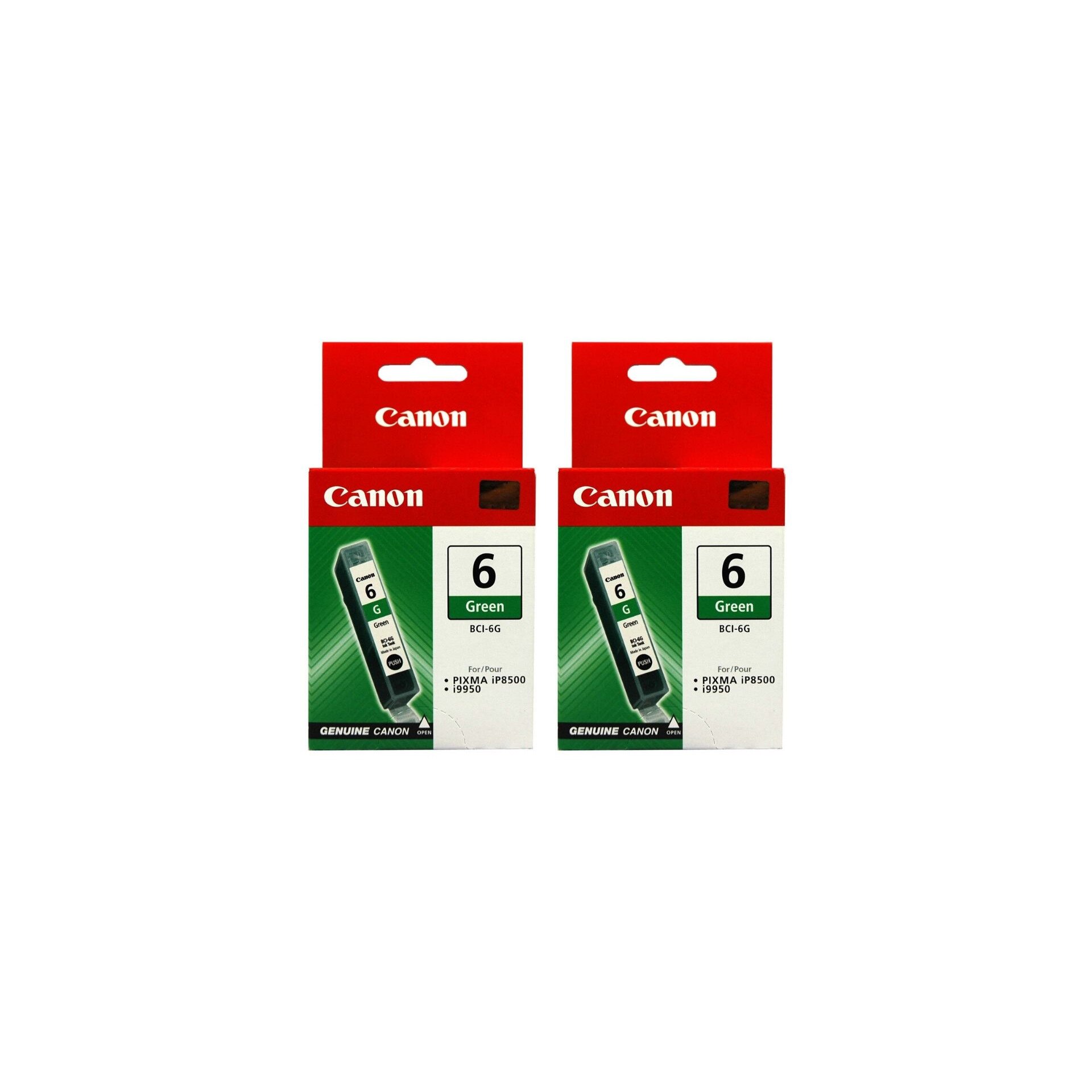 Pachet cartuse cerneala BCI-6G verde x2 Canon original 560 pagini