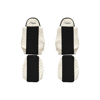Set 2 huse scaun camion F-Core, Piele-ECO, pentru MAN TGA, TGL, TGM, Bej/Negru Set 2 huse scaun camion F-Core, Piele-ECO, pentru MAN TGA, TGL, TGM, Bej/Negru