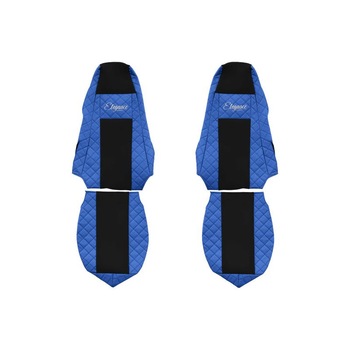 Set 2 huse scaun camion F-Core, Piele-ECO, pentru SCANIA P,G,R,T, Albastru/ Negru Set 2 huse scaun camion F-Core, Piele-ECO, pentru SCANIA P,G,R,T, Albastru/ Negru