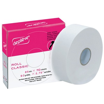 Banda depilatoare tip rola Depileve Classic, 85 m x 7 cm Banda depilatoare tip rola Depileve Classic, 85 m x 7 cm