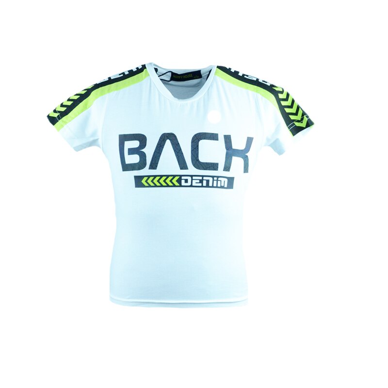 Tricou maneca scurta pentru baieti Happy House HB-8158, Alb