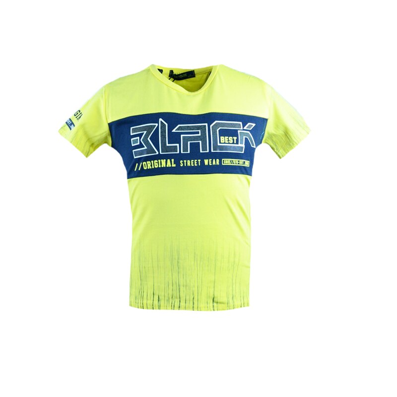 Tricou maneca scurta pentru baieti Happy House HB-8171GA, Galben