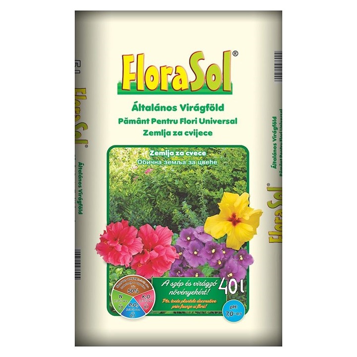Florasol virágföld, univerzális, 40 Liter