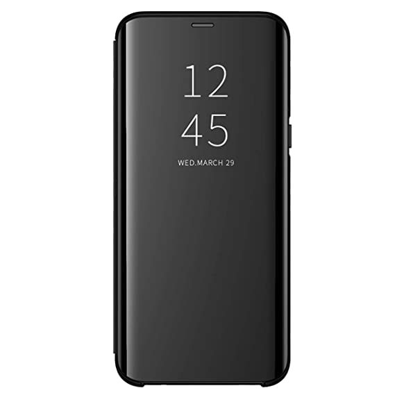 Husa de protectie Clearview pentru Huawei P30, flip cover, Negru