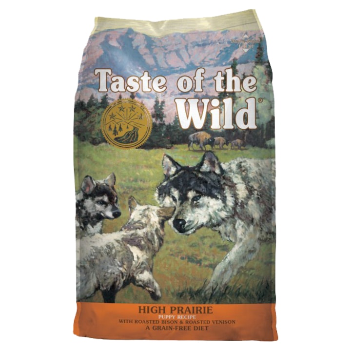 Hrana uscata pentru caini Taste of the Wild High Prairie, Puppy, 12.2 Kg