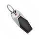 Breloc Audi S-Line din Piele, Colectie Noua, Argintiu/Negru