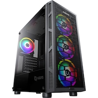 Carcasa AQIRYS Arcturus, Mid-Tower, fara sursa, ATX, Black