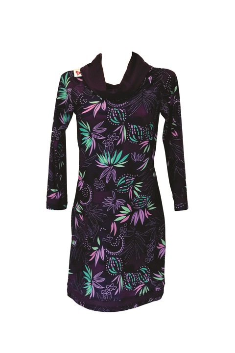 Rochie VANESSA, Blexy, 80% poliamida/ 20% elastan, Verde/Bleumarin