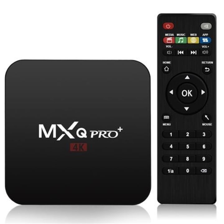 MXQ Pro Android Mini PC TV Box médeilejátszó Quad-Core 4x1.5Ghz 1GB RAM 8GB ROM WIFI