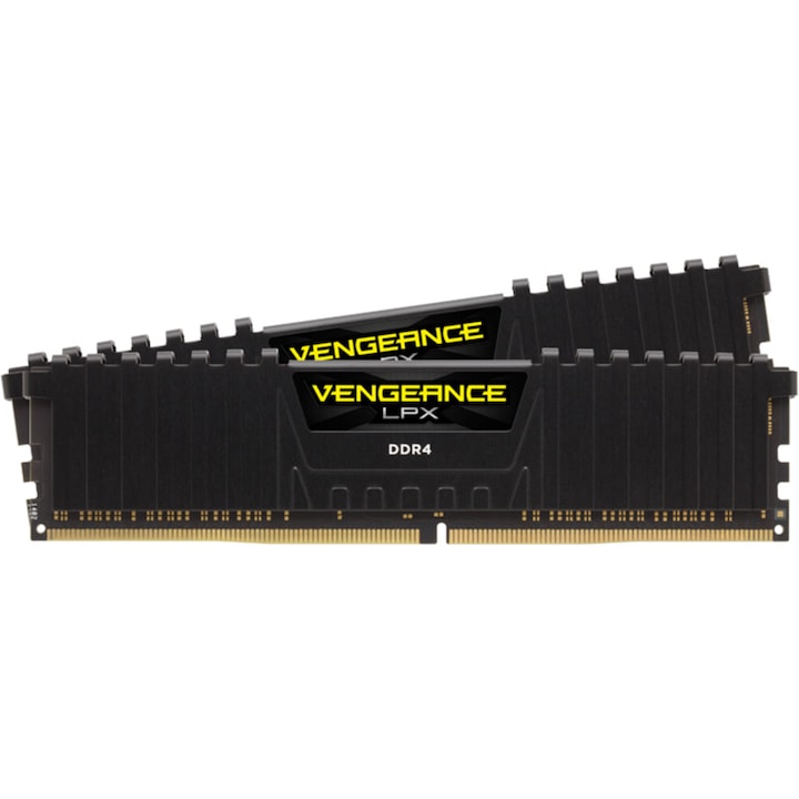 Memorie Corsair VENGEANCE® LPX, 32GB DDR4, 3600MHz CL18, Dual Channel Kit, Black