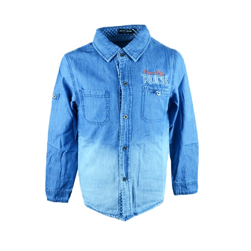 Camasa cu maneca lunga pentru baieti Happy House JF-1857AL, Albastru