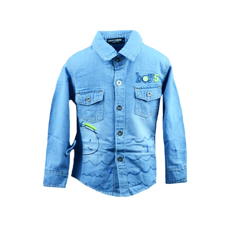 Camasa cu maneca lunga pentru baieti Happy House JF-1851, Albastru