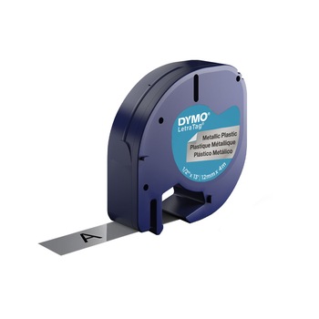 Etichete plastic DYMO DY91208 LetraTag, 12mmx4m, argintiu metalic, S0721730 S0721750 DY91228 Etichete plastic DYMO DY91208 LetraTag, 12mmx4m, argintiu metalic, S0721730 S0721750 DY91228
