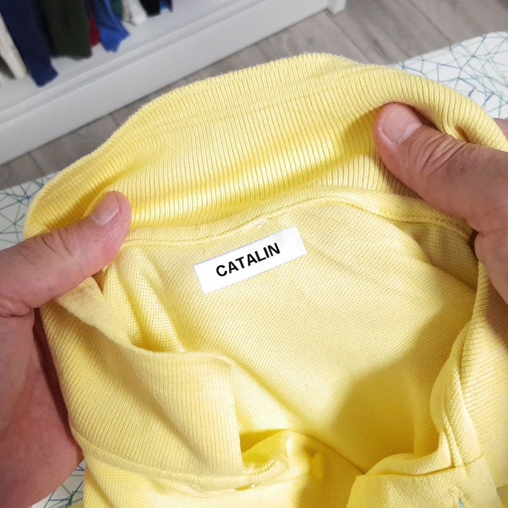 Nastro Per Etichette A Caldo Wonfoucs - Nero Su Bianco Per Dymo LetraTag - Foto 6