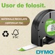 Etichete plastic DYMO DY91204 LetraTag, 12mmx4m, verzi, S0721640 S0721690