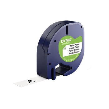 Etichete hartie Dymo DY91200 LetraTag, 12mmx4m, albe Etichete hartie Dymo DY91200 LetraTag, 12mmx4m, albe
