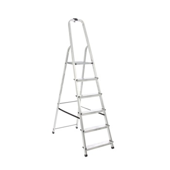 Scara din aluminiu, pliabila, 6 trepte, 125 kg, Drabest Scara din aluminiu, pliabila, 6 trepte, 125 kg, Drabest