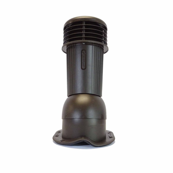 Cos ventilare si aerisire, acoperis tigla metalica, profil N, maro inchis 8019