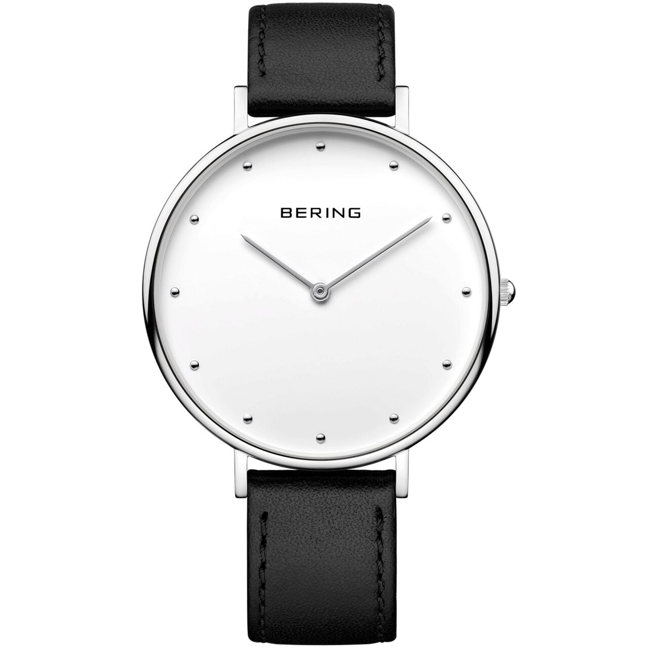 Ceas de dama Bering 14839-404 Classic, 39mm, 3ATM, Argintiu