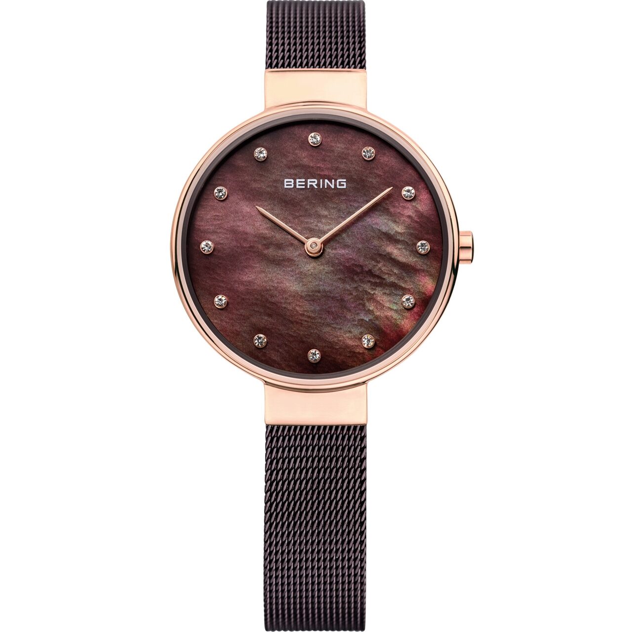 Ceas de dama Bering 12034-265 Classic, 34mm, 3ATM, Auriu