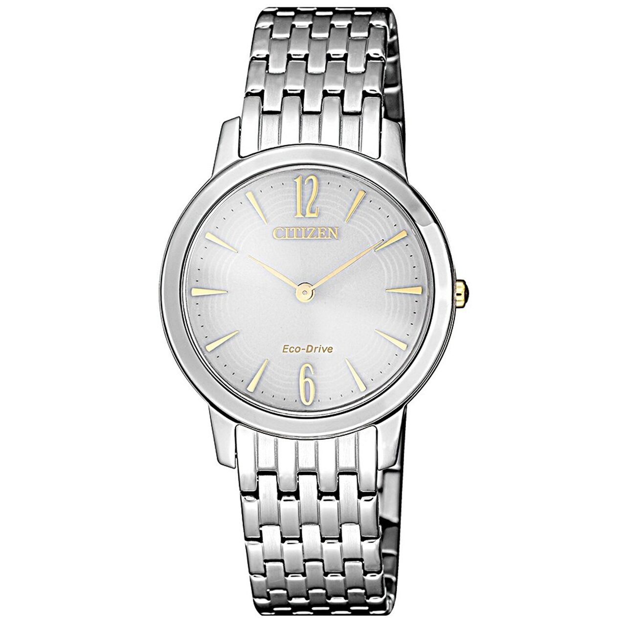 Ceas de dama Citizen EX1498-87A Eco-Drive, 30mm, 5ATM, Argintiu