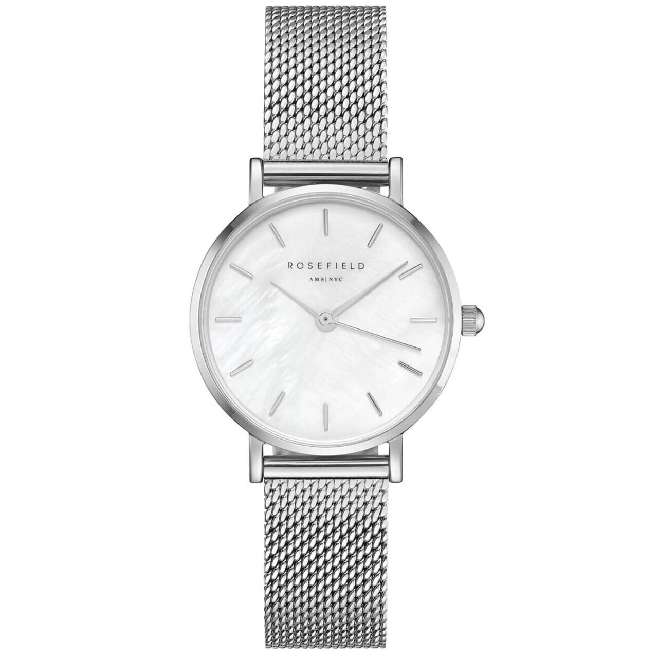 Ceas de dama Rosefield 26WS-266 Small Edit 26mm, 3ATM, Argintiu