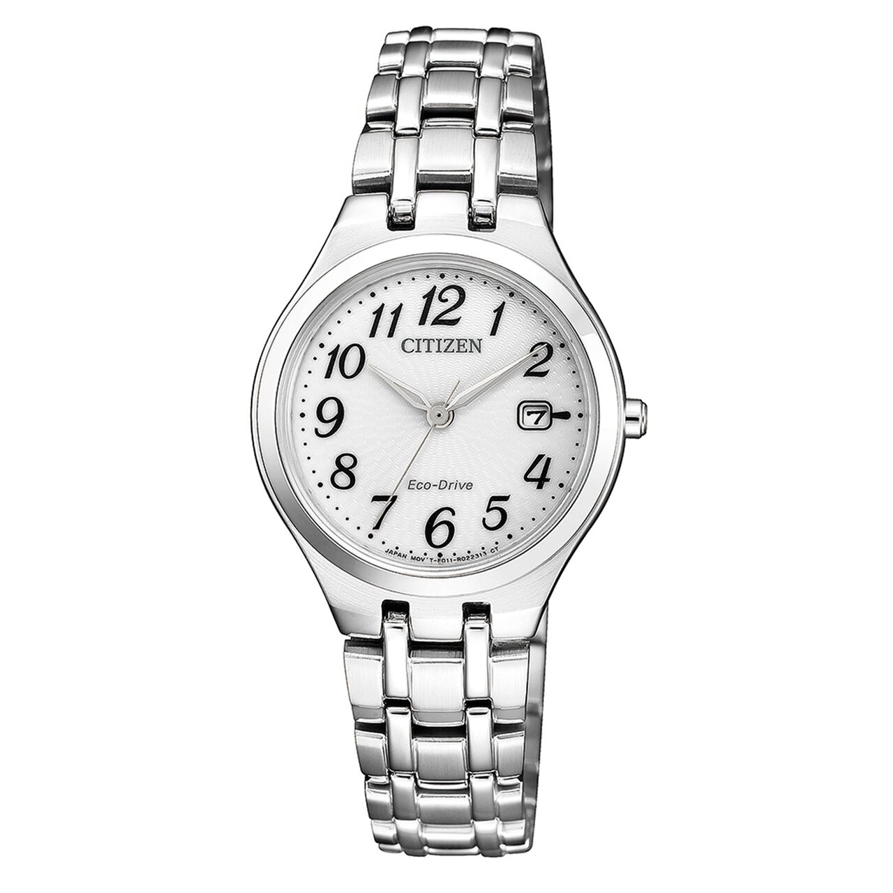 Ceas de dama Citizen EW2480-83A Elegance, 28mm, 5ATM, Argintiu