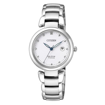 Ceas de dama Citizen EW2500-88A Titan, 29mm, 5ATM, Argintiu Ceas de dama Citizen EW2500-88A Titan, 29mm, 5ATM, Argintiu