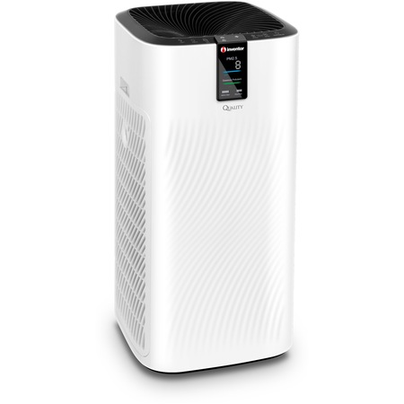 Purificator de aer Inventor Quality 700, 6 etape filtrare, Ionizator, Indicator calitate aer, Mod Sleep, Alb