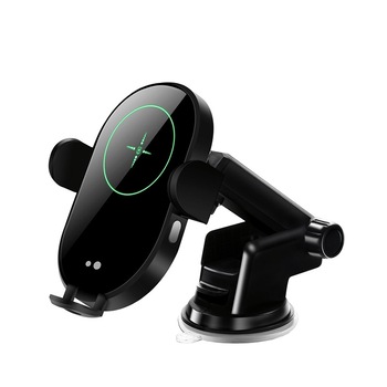 Incarcator QI Wireless QuickCharge H5 15W cu suport auto grilaj si ventuza cu brat telescopic, si senzor deschidere Incarcator QI Wireless QuickCharge H5 15W cu suport auto grilaj si ventuza cu brat telescopic, si senzor deschidere