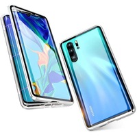 husa 360 de grade magnetica brand the phone closet sticla securizata fata - spate huawei p30 pro argintiu imagen 13_0_
0