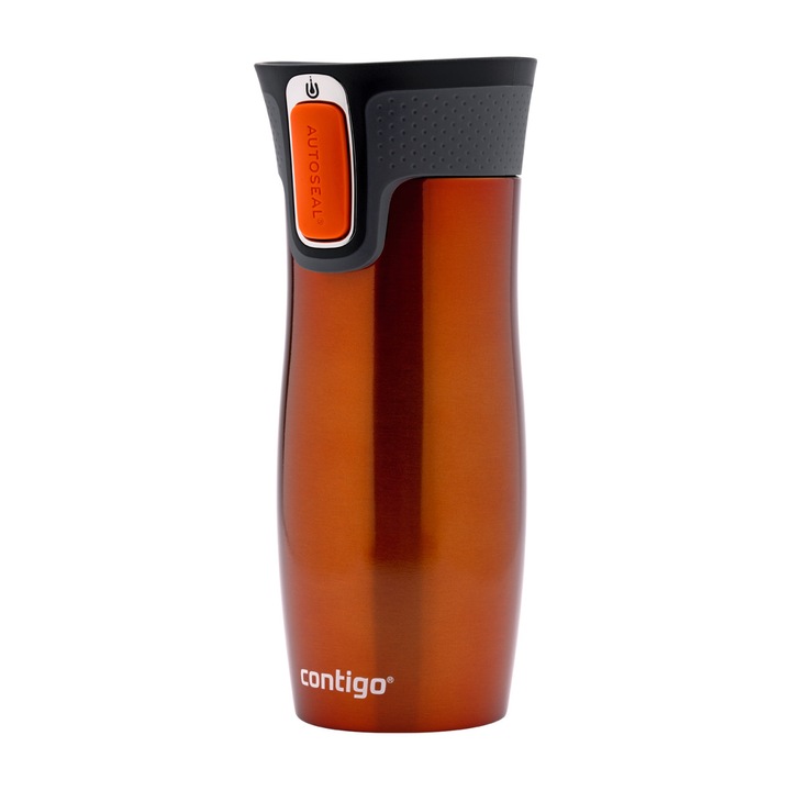 Cana termica eleganta Contigo West Loop 2.0 de 470 ml, sistem Autoseal