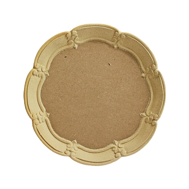 Tava rotunda din MDF cu margine decorativa, 31 cm