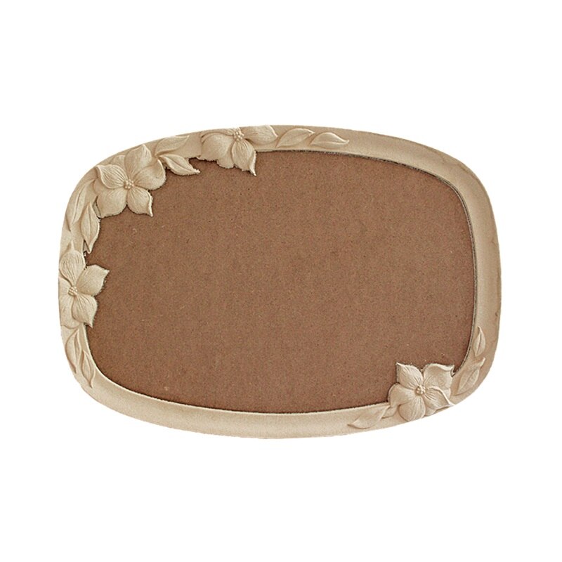 Tava dreptunghiulara cu margine decorativa florala, 35 x 49 cm