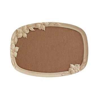 Tava dreptunghiulara cu margine decorativa florala, 35 x 49 cm Tava dreptunghiulara cu margine decorativa florala, 35 x 49 cm