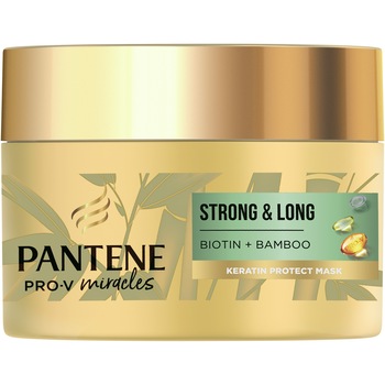 Masca de par Pantene Pro-V Miracles Strong&Long pentru par puternic si lung, 160 ml Masca de par Pantene Pro-V Miracles Strong&Long pentru par puternic si lung, 160 ml