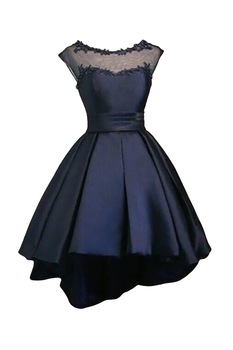 Eviza - Официална синя рокля от сатен, размер L