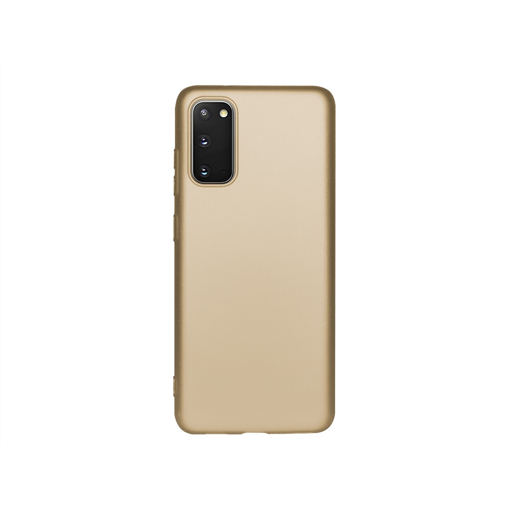 Husa de protectie spate Level pentru Samsung Galaxy S20, Silicon, Golden