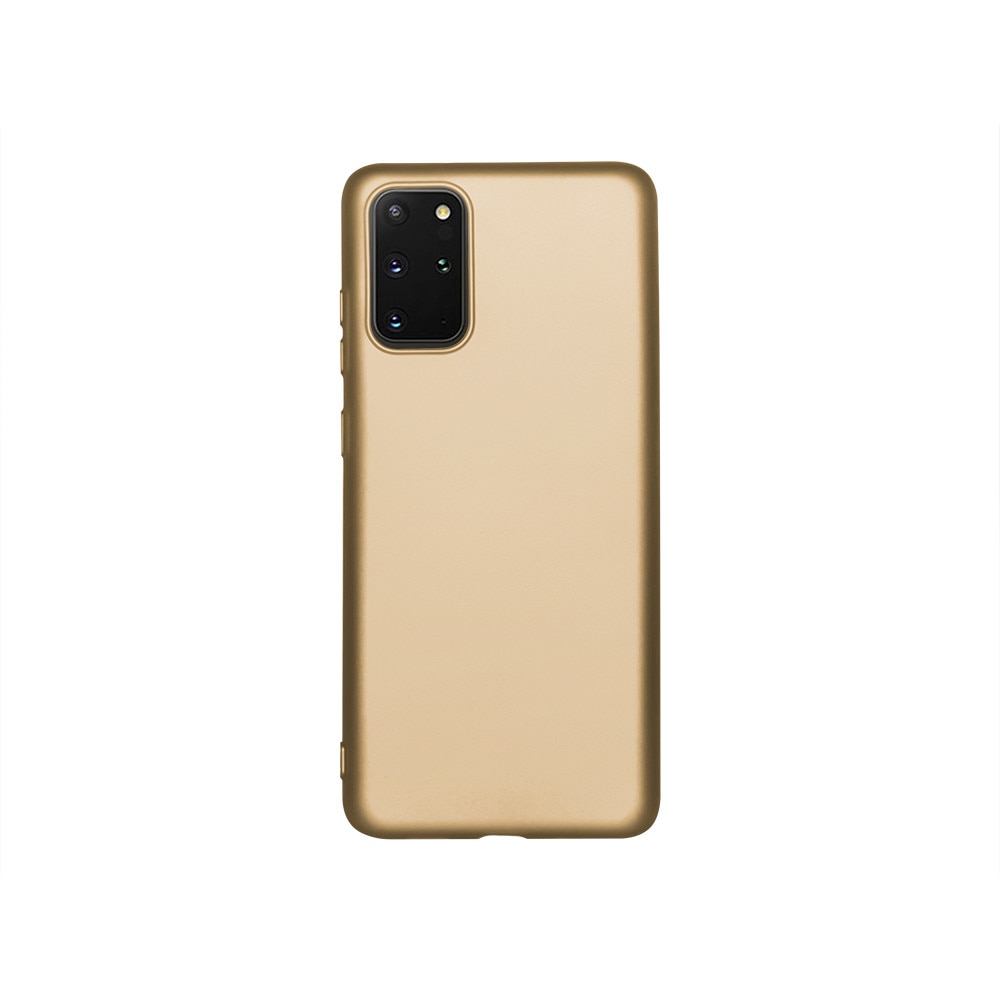 Husa de protectie spate Level pentru Samsung Galaxy S20 Plus, Silicon, Golden