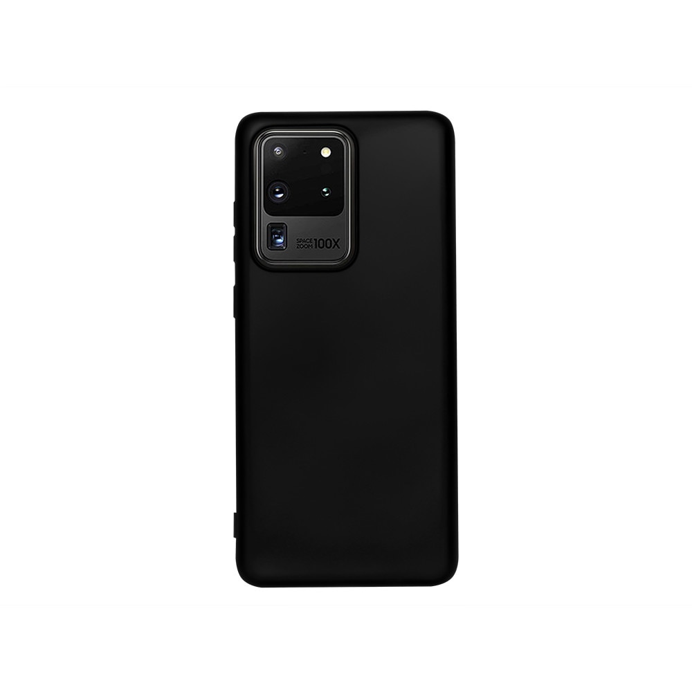 Husa de protectie spate Level pentru Samsung Galaxy S20 Ultra, Silicon, Negru