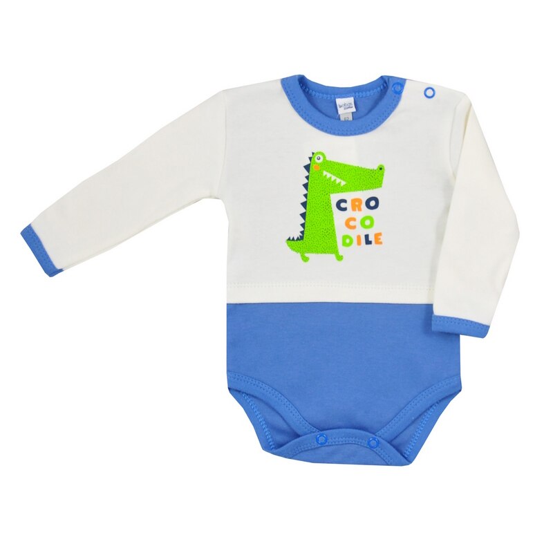 Body cu maneca lunga pentru baieti Koala Play Time 3818A, Albastru