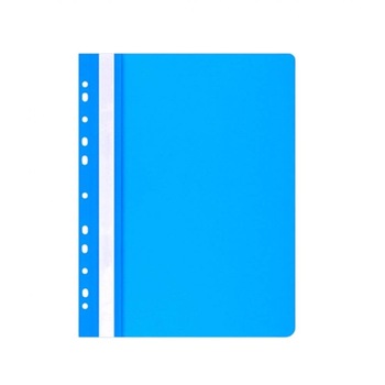 Dosar din Plastic cu Sina si Multiperforatii, 225x305 mm, Capacitate de 200 Coli, 25 Buc/Set, Culoare Albastru Dosar din Plastic cu Sina si Multiperforatii, 225x305 mm, Capacitate de 200 Coli, 25 Buc/Set, Culoare Albastru