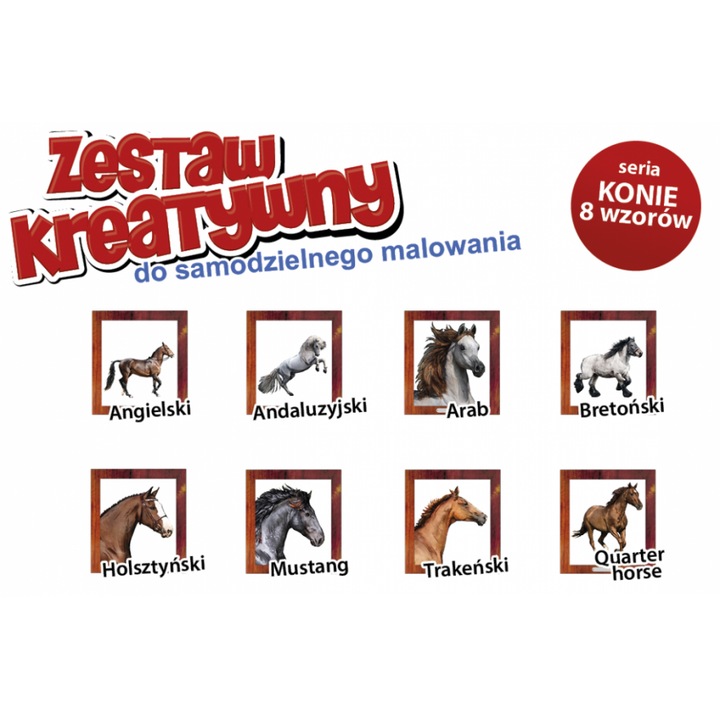 Konie - Wypukâ Malowanka Sorozat Konie - Arab