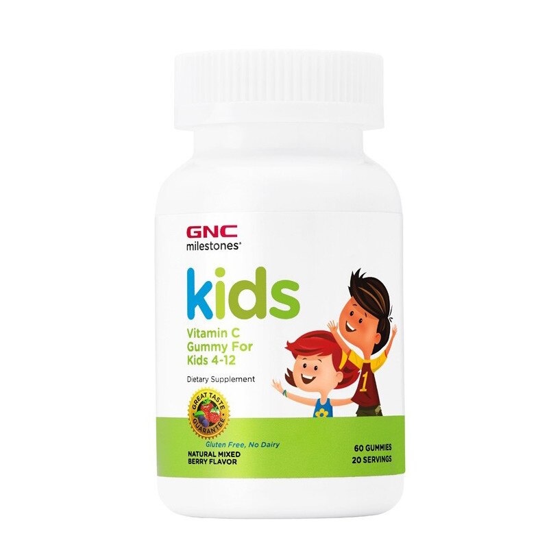 Kids Vitamina C, cu Aroma de Fructe de Padure, GNC Milestones, 60 Jeleuri
