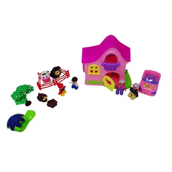 Set Casa Bunicilor de la Tara cu Masina, Animale, Catel si Figurine Set Casa Bunicilor de la Tara cu Masina, Animale, Catel si Figurine