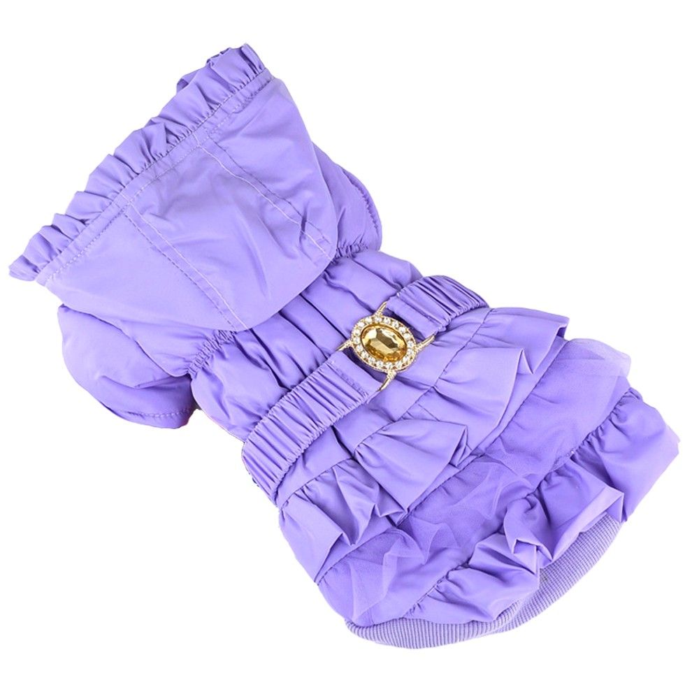 Geaca catei crystal, Meiqi, marime XL, mov