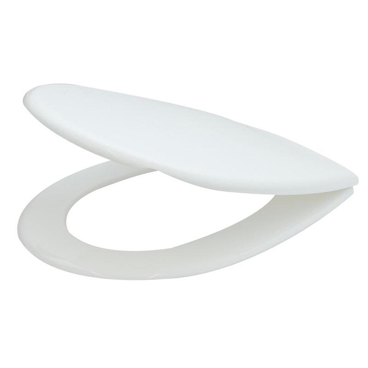Капак за тоалетна чиния, Primo, Бял, Пластмасов