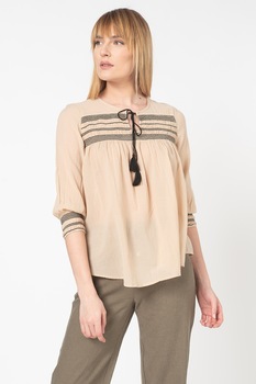 vero moda bluza tip tunica cu cusaturi contrastante maro camelnegru imagen 47_1_
0