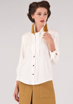 Camasa crem, cu esarfa, ROH - BR2118 Camasa crem, cu esarfa, ROH - BR2118